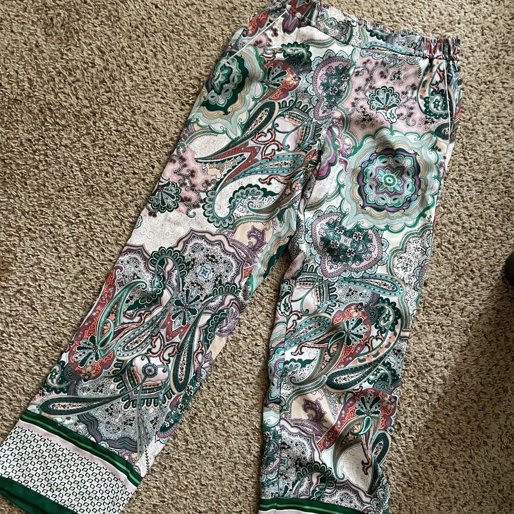 Gerry Weber Linen Paisley Trousers